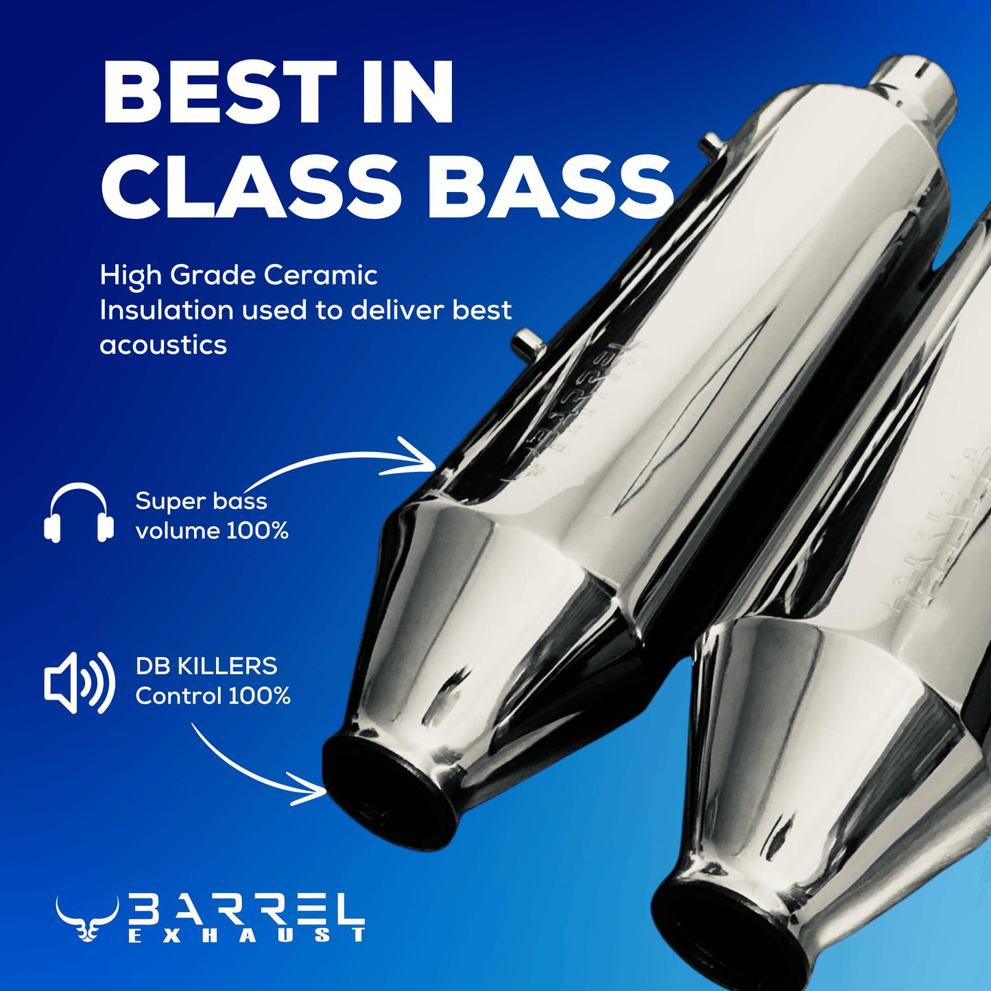 Barrel ATOM XL for SM 650 & Shotgun 650 - Barrel Exhaust