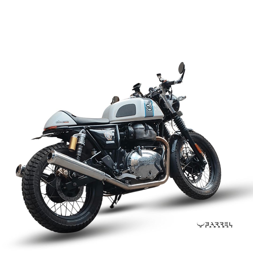 BE-10- "BASS MASTER" EXHAUST for GT650 / INT650 (Polish) - Barrel Exhaust