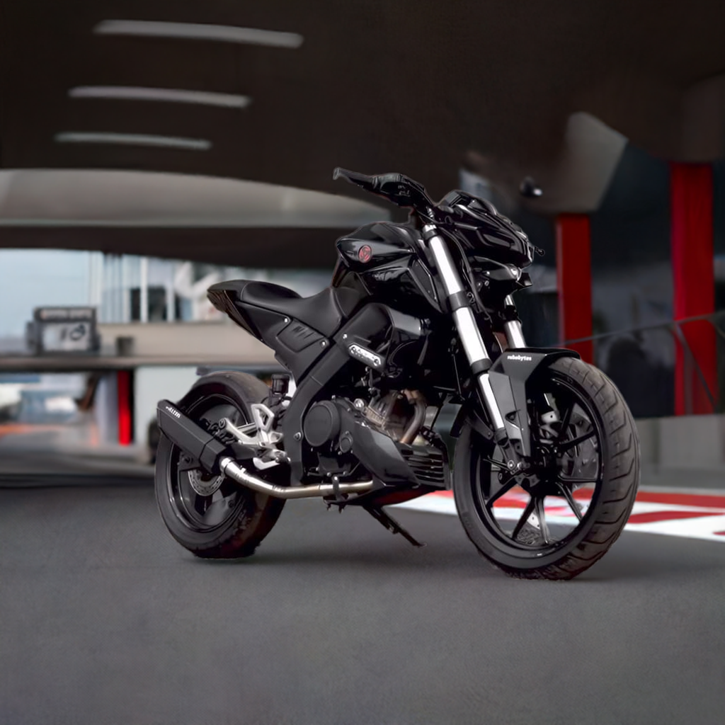 Rogue (Black) Yamaha MT15 with bend pipe (limited time Offer)