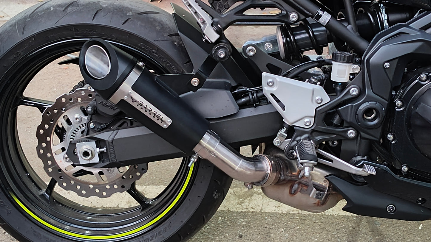 Barrel Outlaw V2 Z900 with link pipe - Barrel Exhaust