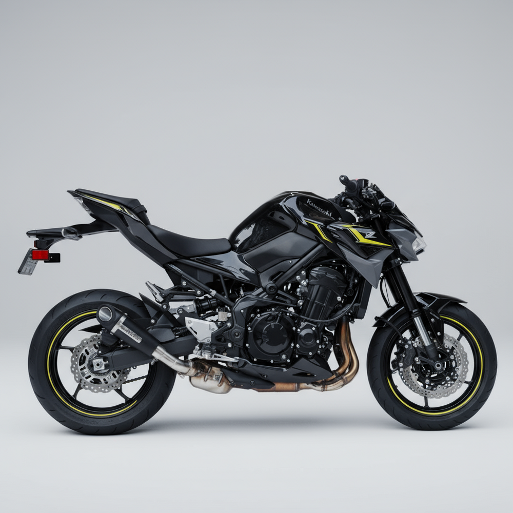 Barrel Outlaw V2 Z900 with link pipe - Barrel Exhaust