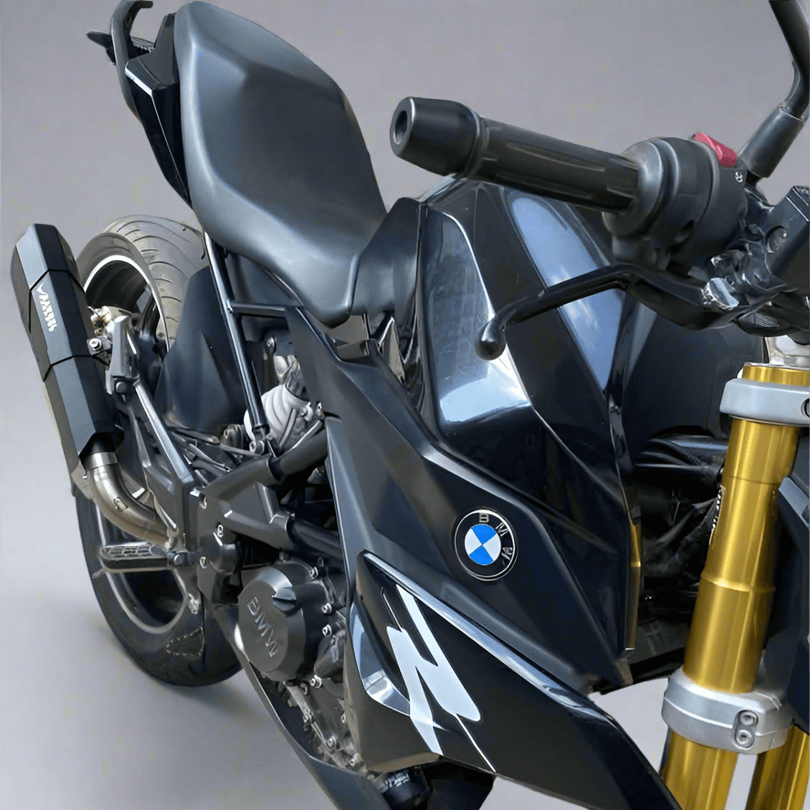 Barrel Rogue-BMW 310 with subheader pipe - Barrel Exhaust