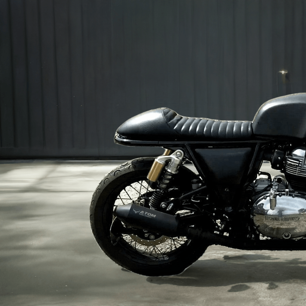 Barrel Atom for Interceptor 650/ GT 650 (Black) - Barrel Exhaust