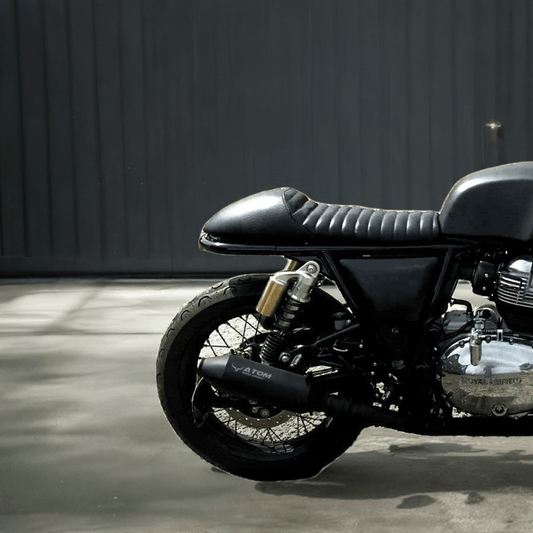 Barrel Atom for Interceptor 650/ GT 650 (Black) - Barrel Exhaust