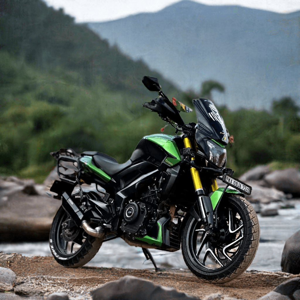 Kawasaki Bajaj Dominar 400 Black Colour Gold Dominar 400 Black