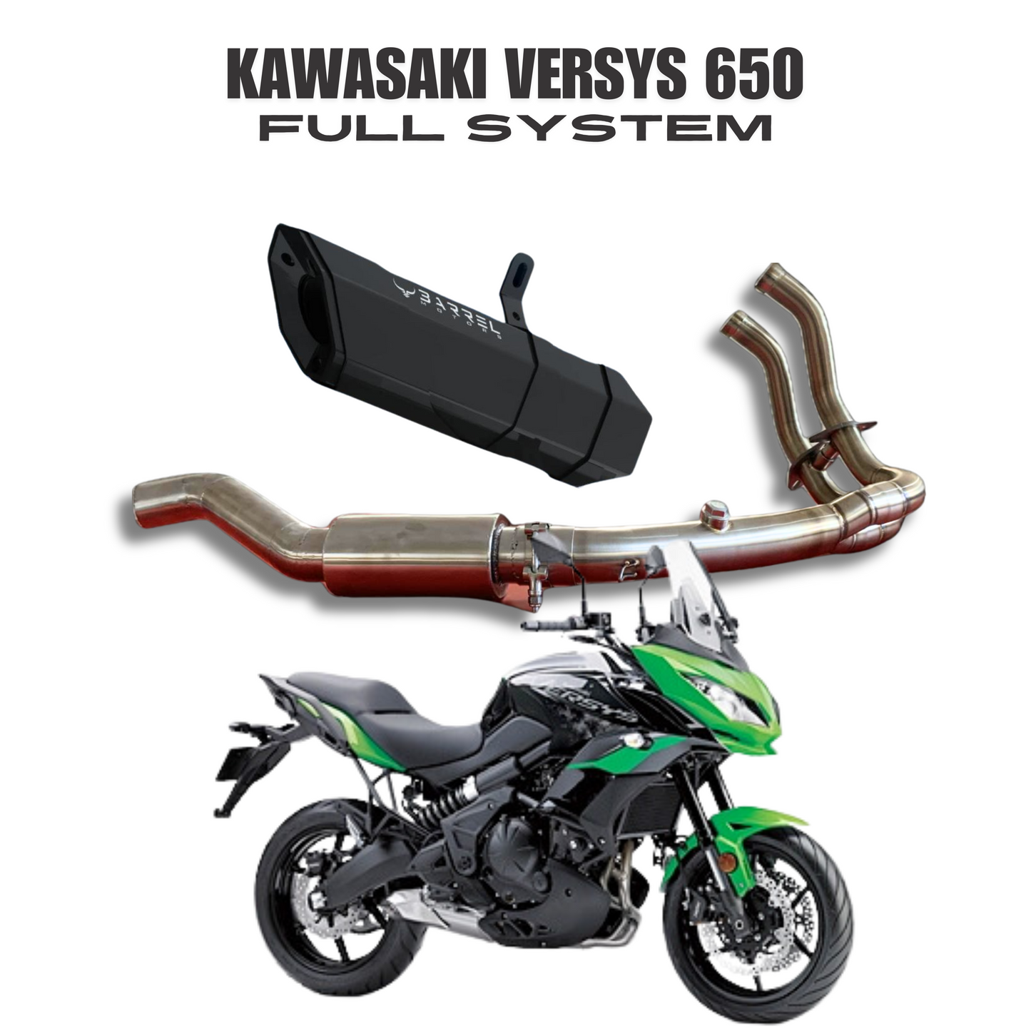 Barrel Rogue 2.0 for Kawasaki Versys 650 Full System