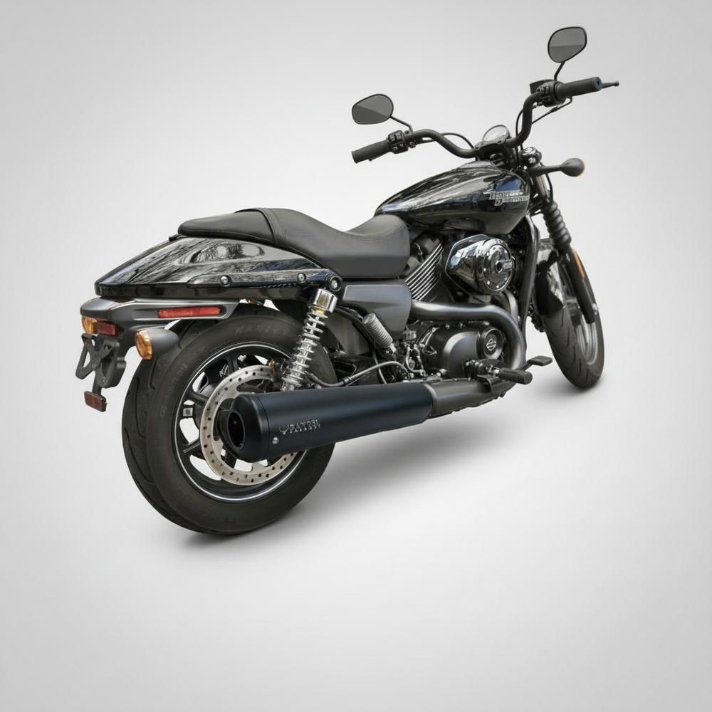 Bass Master B-75 Slip-On Exhaust — Harley Davidson Street Rod 750