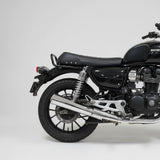 BE-25 Bass Master Exhaust for Honda CB/GB 350 Hness — Deep Bass, Stock Heat Shield Fit