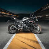 Outlaw 2.0 with Link Pipe Street Triple 765 2014-22 - Barrel Exhaust