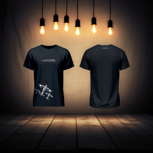 Round Neck Tee Spark Plug Plane