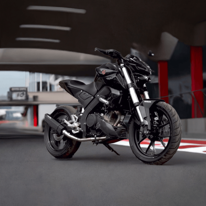 Rogue (Black) Yamaha MT15 with bend pipe (limited time Offer) - Barrel Exhaust