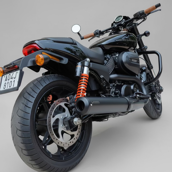 Bass Master B-75 Slip-On Exhaust — Harley Davidson Street Rod 750