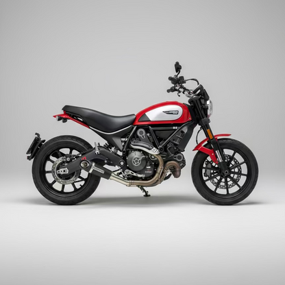 Ducati Scramber with Barrel Exhaust Outlaw 2.0 Slipon