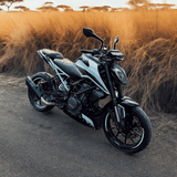 Rogue for KTM- Black with Link Pipe - Barrel Exhaust