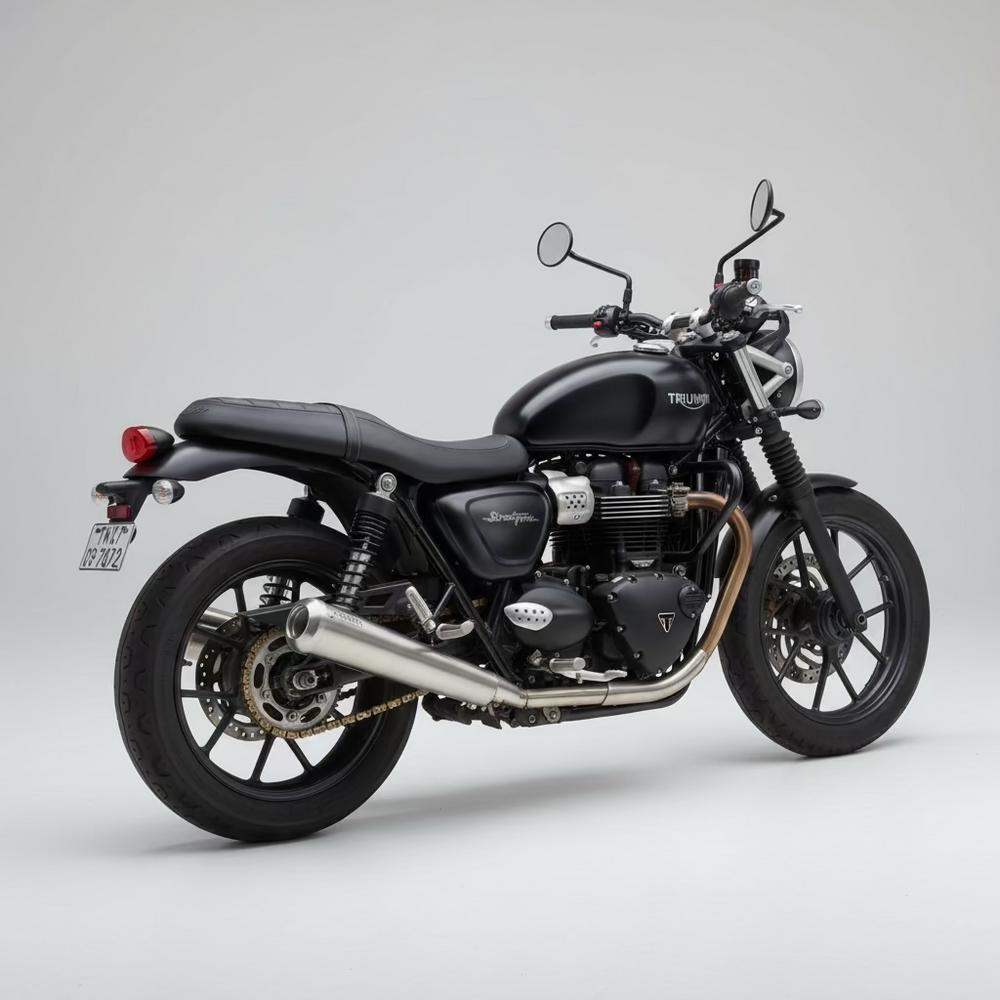 B Twinn exhaust for Triumph Street Twin 900
