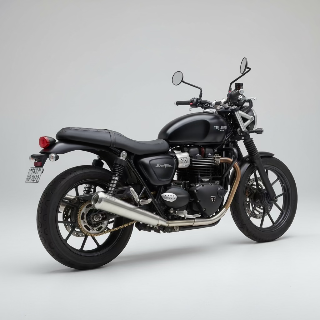 B Twinn exhaust for Triumph Street Twin 900