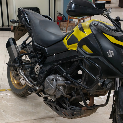 Barrel Storm With Mid Pipe for Suzuki Vstrom 650