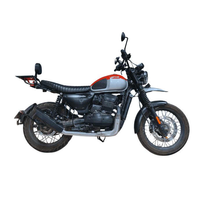 Barrel Rogue 2.0 for Yezdi Scrambler with Link Pipe - Barrel Exhaust