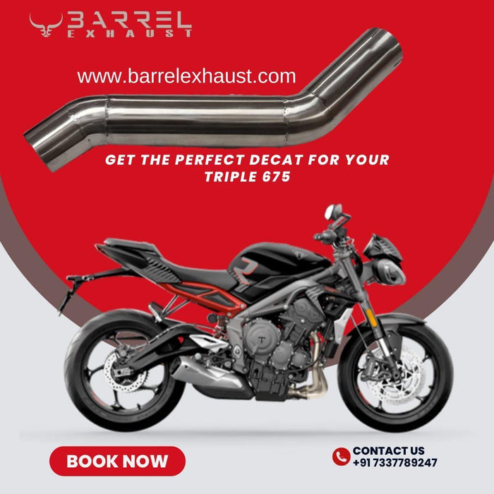 Barrel Decat for Triumph Triple 675 - Barrel Exhaust