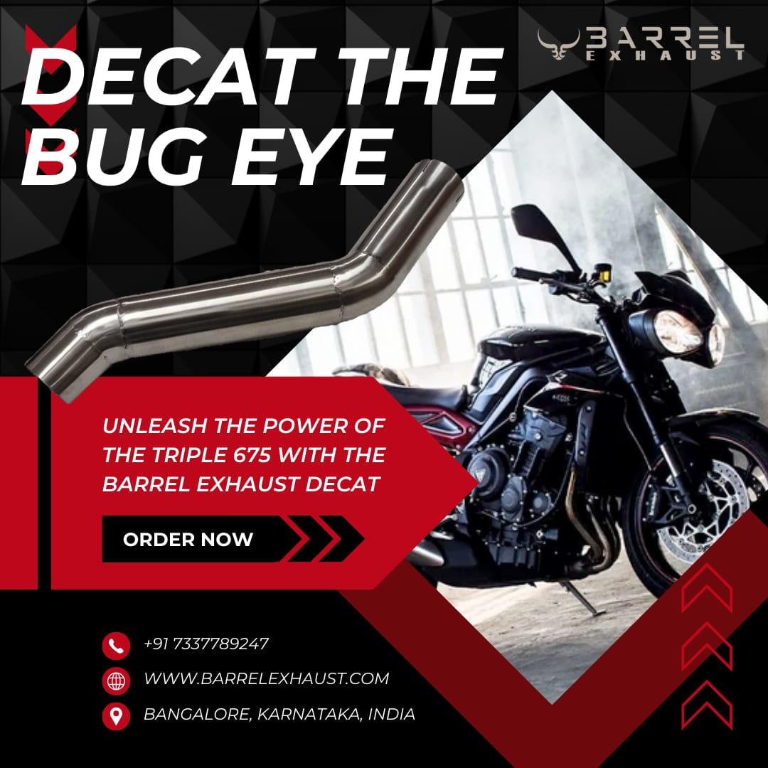 Barrel Decat for Triumph Triple 675 - Barrel Exhaust