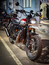 Barrel Rogue 2.0 for Yezdi Scrambler with Link Pipe - Barrel Exhaust