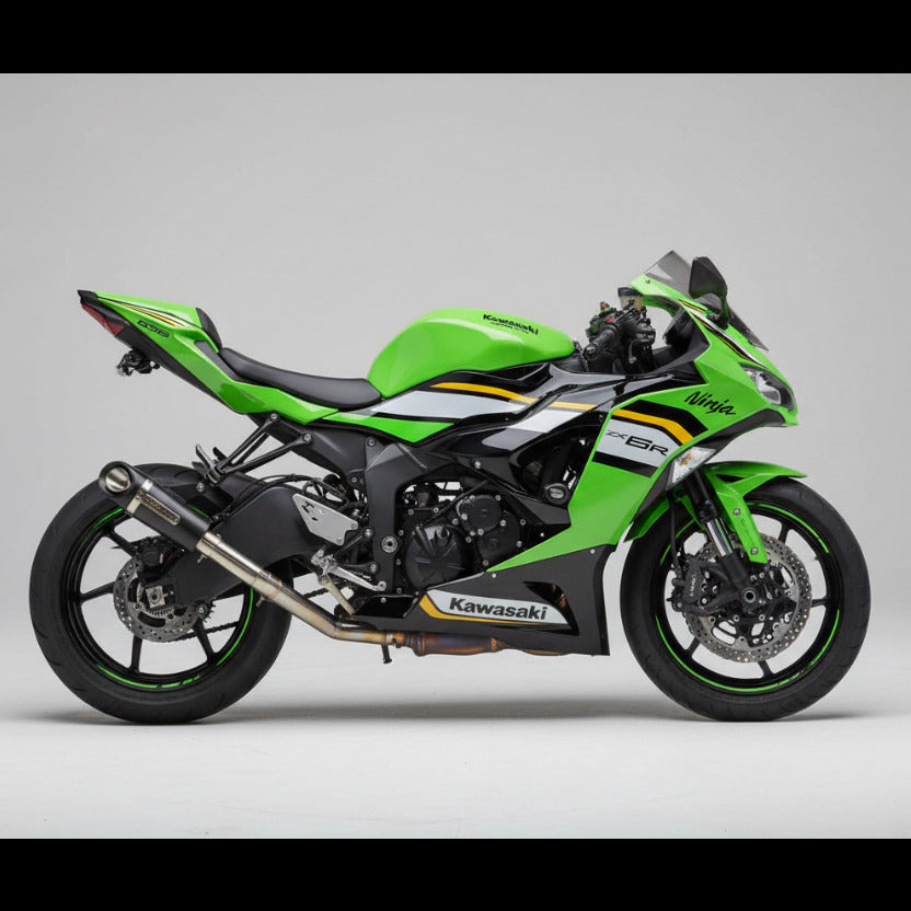 Barrel Outlaw 2.0 Slipon with Decat Pipe for ZX6R (2025)