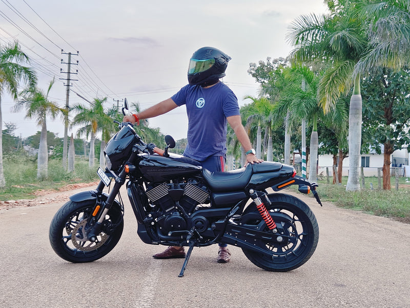Arinjay Shenoy - Barrel Exhaust on Harley Davidson Street 750