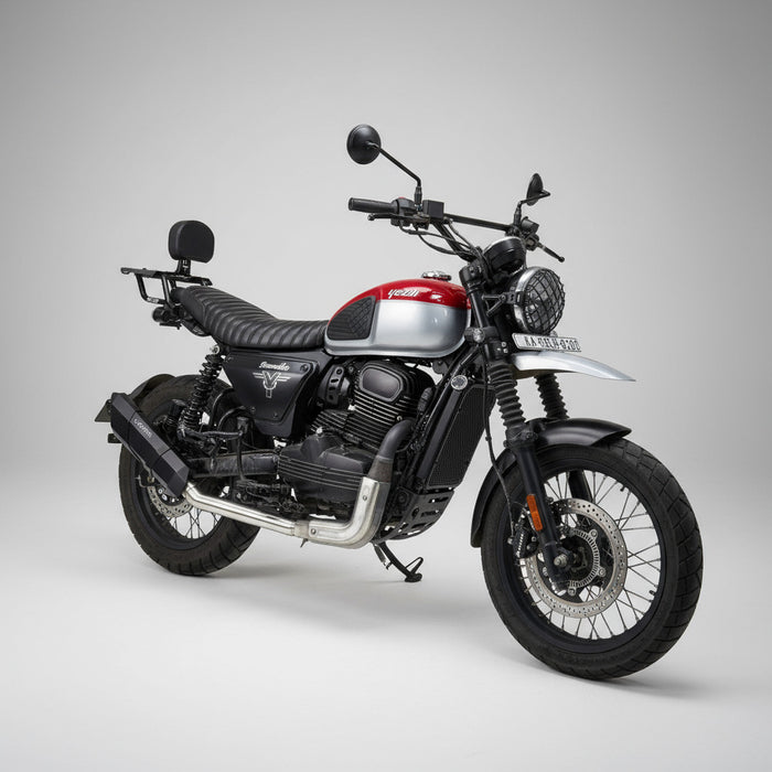 Barrel Rogue 2.0 for Yezdi Scrambler with Link Pipe - Barrel Exhaust