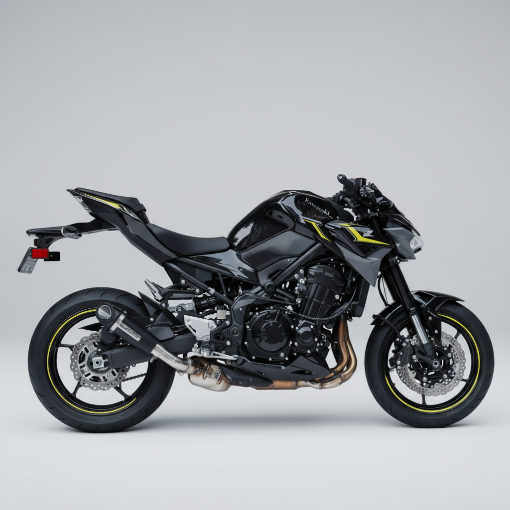 Barrel Outlaw V2 Z900 with link pipe - Barrel Exhaust