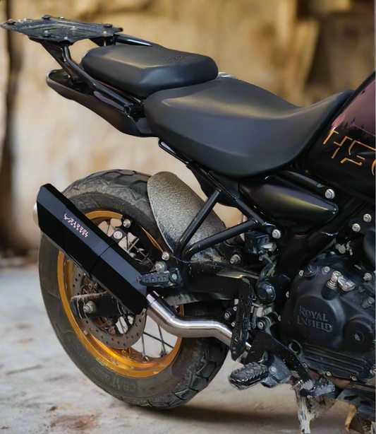 Barrel Rogue 2.0 for Himalayan 450 with link pipe