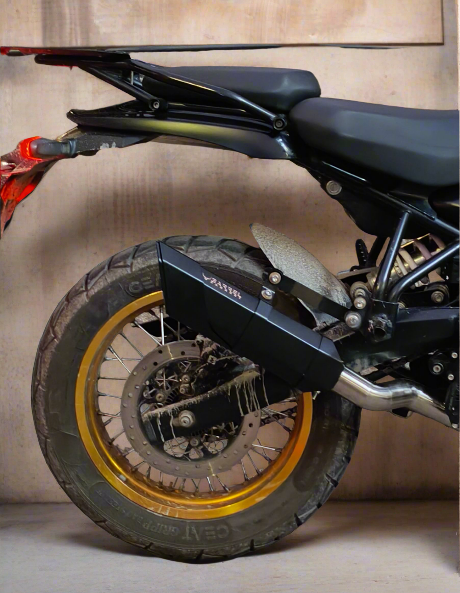 Barrel Rogue 2.0 for Himalayan 450 with link pipe