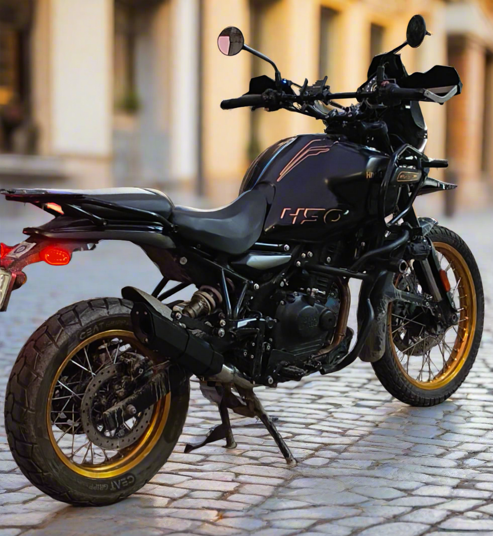 Barrel Rogue 2.0 for Himalayan 450 with link pipe