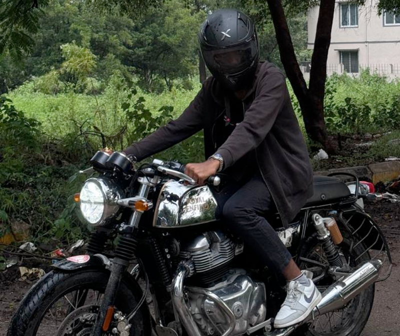 Krishna - Barrel Exhaust on RE GT650
