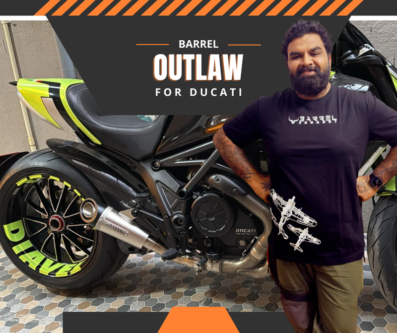 Rudraank J Iyer - Barrel Exhaust on Dicati Diavel