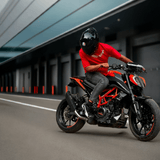 Rogue for KTM- Black with Link Pipe - Barrel Exhaust