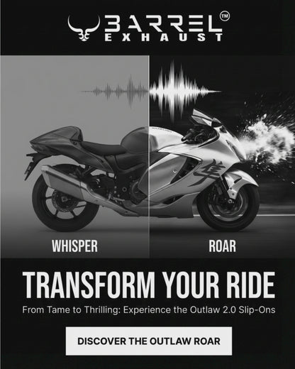 Outlaw 2.0 Slipons with Link Pipe for Suzuki Hayabusa Gen 3