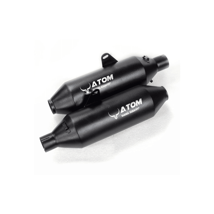 Barrel Atom for Interceptor 650/ GT 650 (Black) - Barrel Exhaust